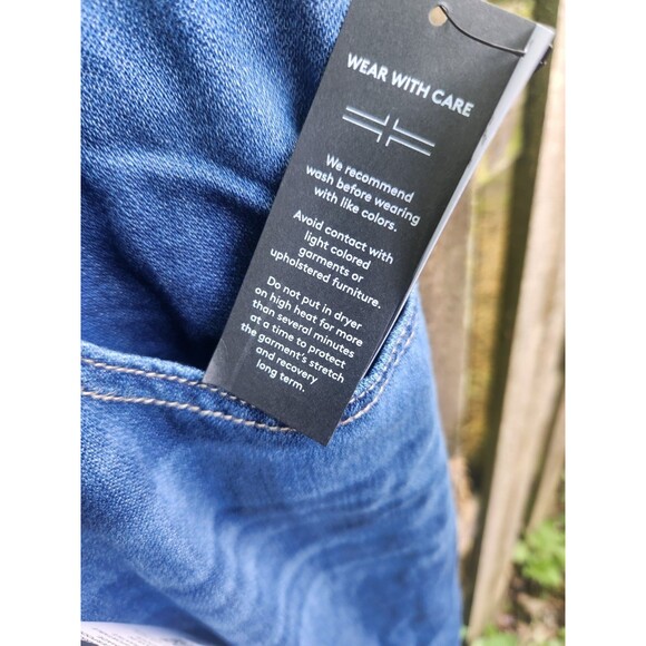 Liverpool Jeans 12/31 Wide Leg With High Slit Cropped Raw Edge Pants - Picture 11 of 16